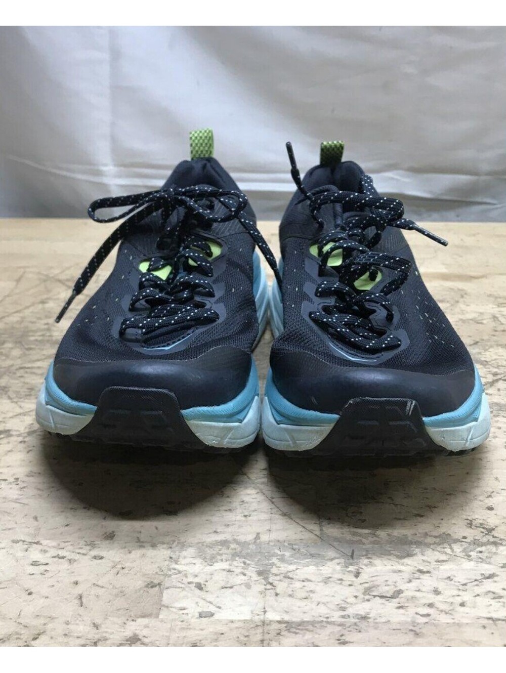 Hoka Challenger ATR 6 Black Blue Women's Trail Running Shoes Size 10.5